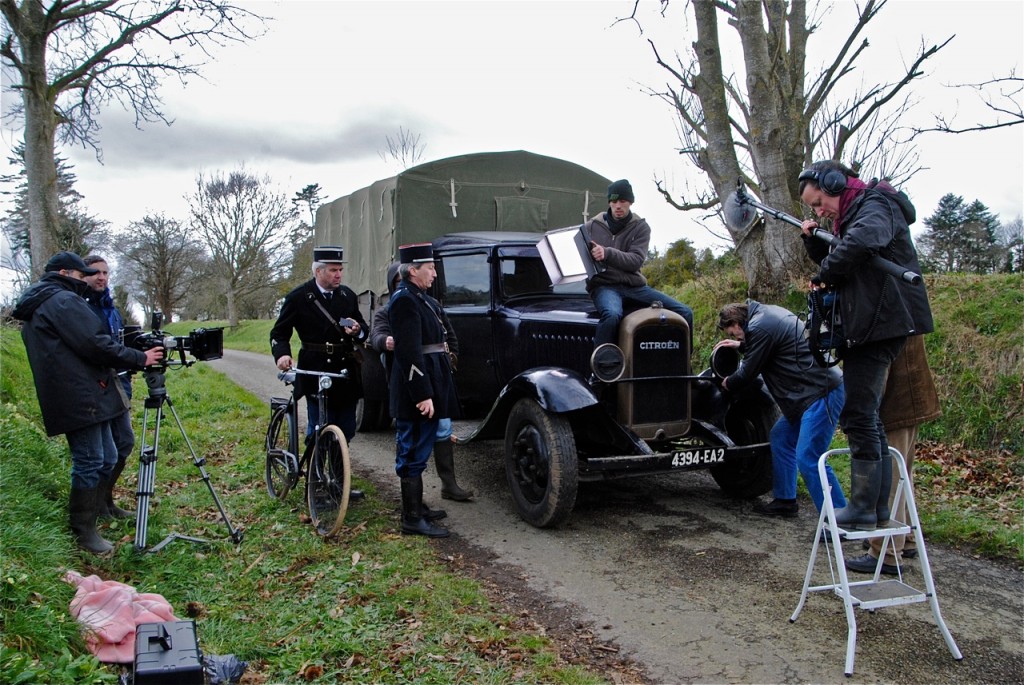Tournage de la scène sous un autre angle.