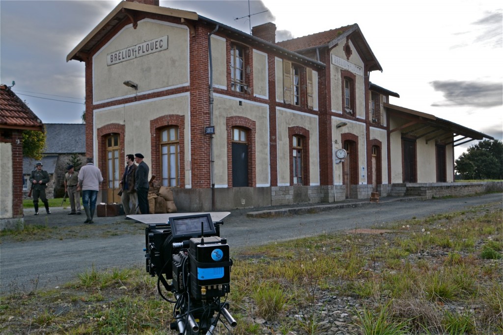 Sous l'œil de la caméra, la gare de Brélidy-Plouec-du-Trieux.