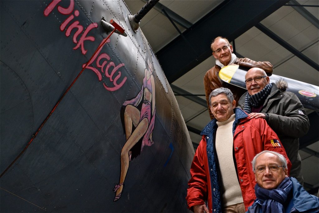 L'équipe de l'ABSA (Association bretonne du souvenir aérien).